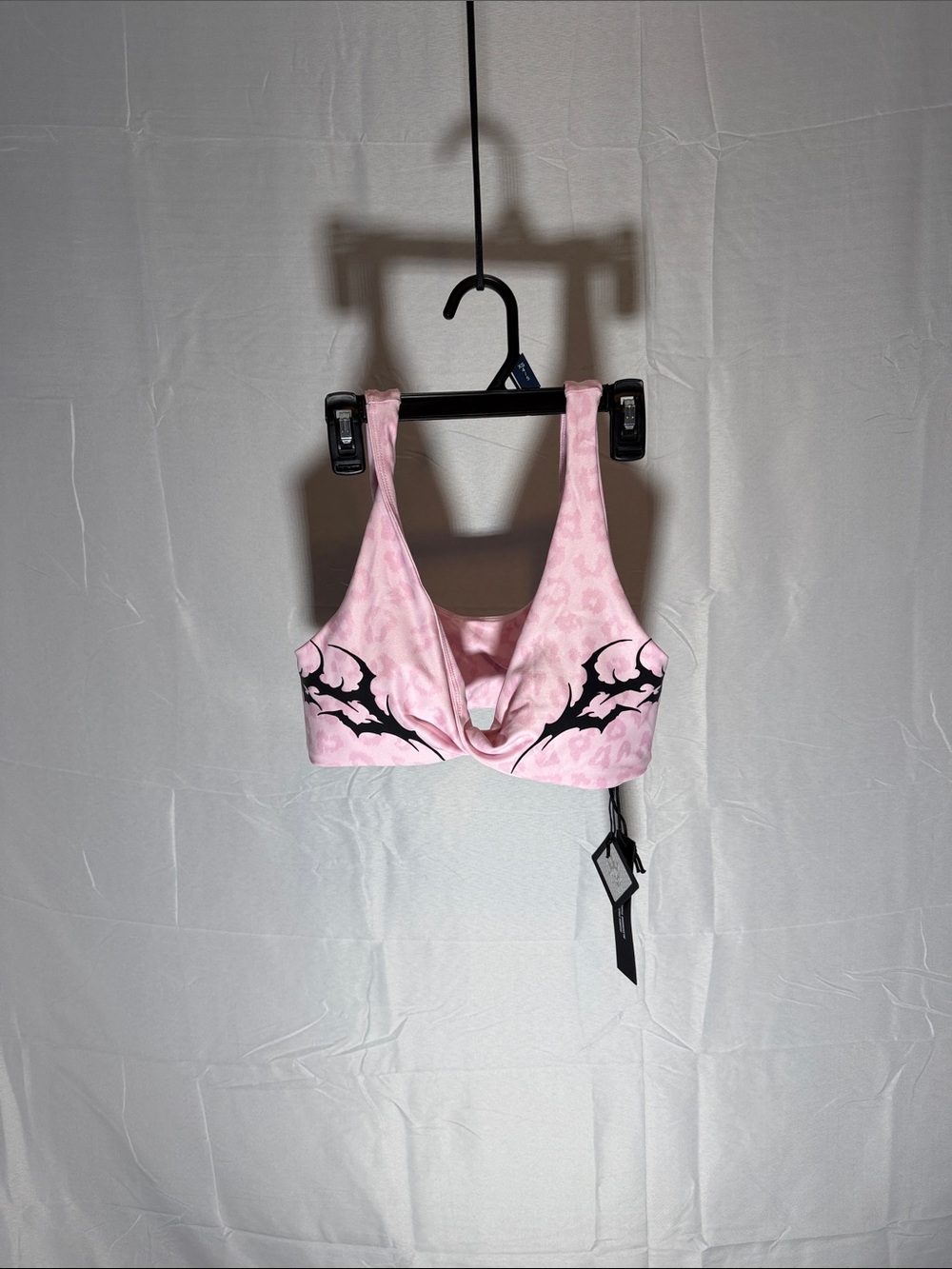 Civil Regime Women's Pink Printed Twist-Front Bra
